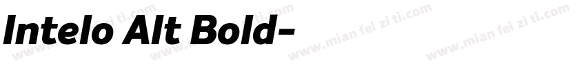 Intelo Alt Bold字体转换